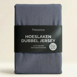 Hoeslaken - Katoen Dubbel Jersey - Navy