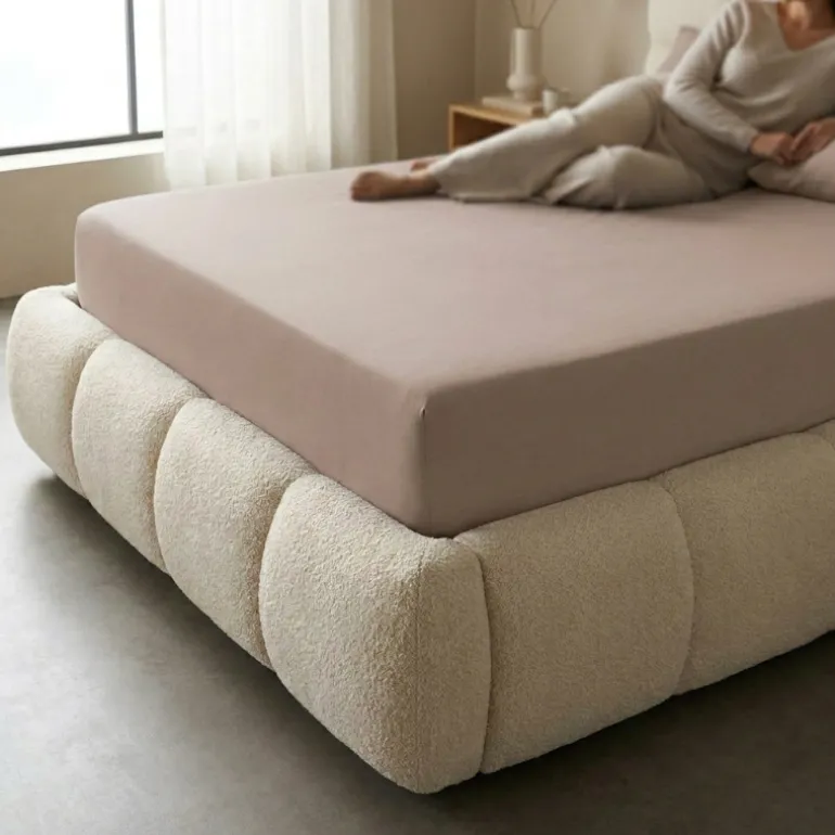 Hoeslaken - Katoen Dubbel Jersey - Taupe