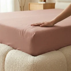 Hoeslaken - Katoen Flanel - Roze