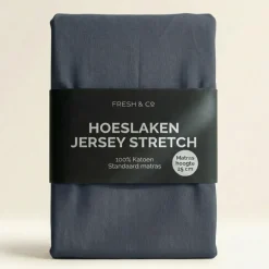 Hoeslaken - Katoen Jersey Stretch - Navy