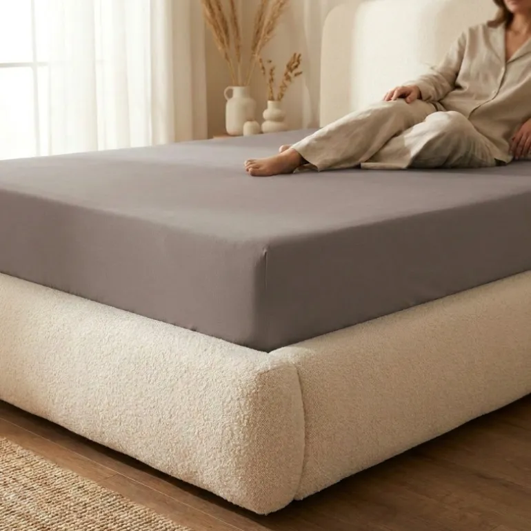 Hoeslaken - Katoen Jersey Stretch - Taupe
