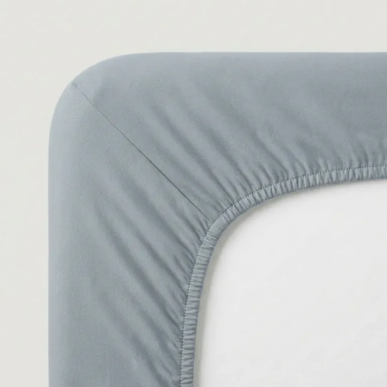 Hoeslaken Katoen - Jersey Stretch - Blauw