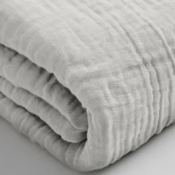 Hoeslaken Katoen Mousseline - Creme