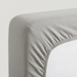 Hoeslaken Katoen - Taupe