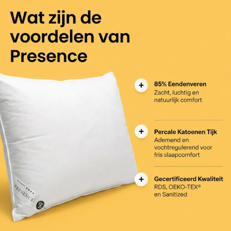 Hoofdkussen Dons - 85% Eendenveren