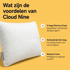 Hoofdkussen - 3-laags Memory Foam