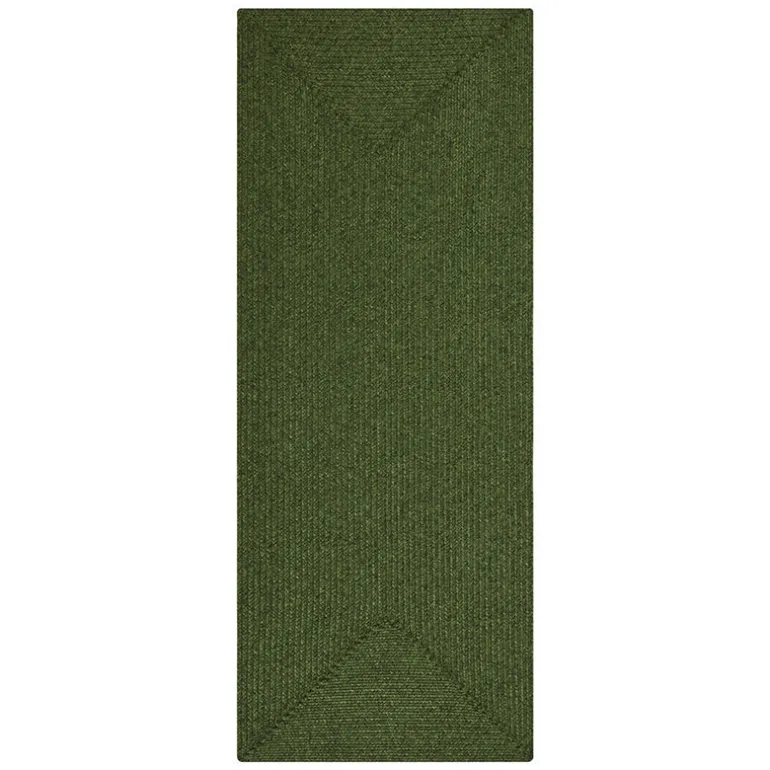 Jute Buitenkleed Braids - Groen
