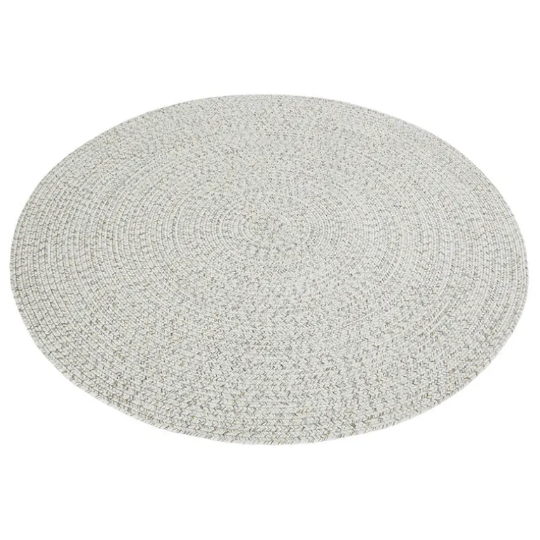 Jute Buitenkleed Braids Rond - Grijs