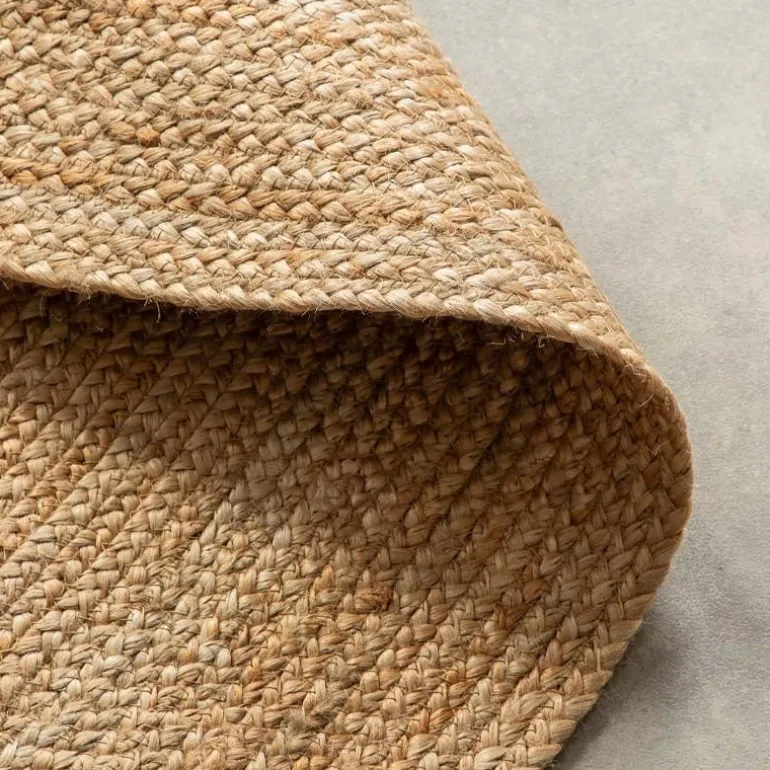 Jute Vloerkleed Geweven - Rond - Naturel