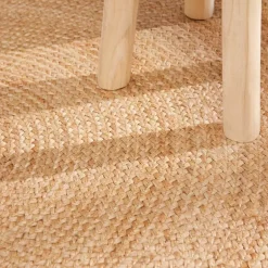Jute Vloerkleed Looma Rond - Crème