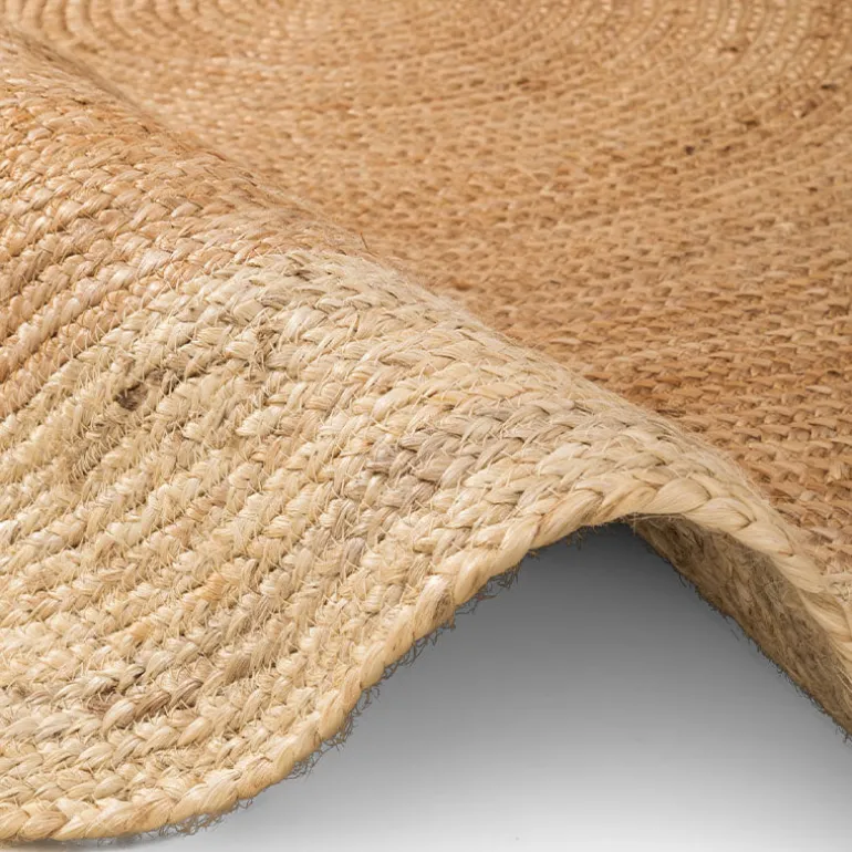 Jute Vloerkleed Looma Rond - Crème