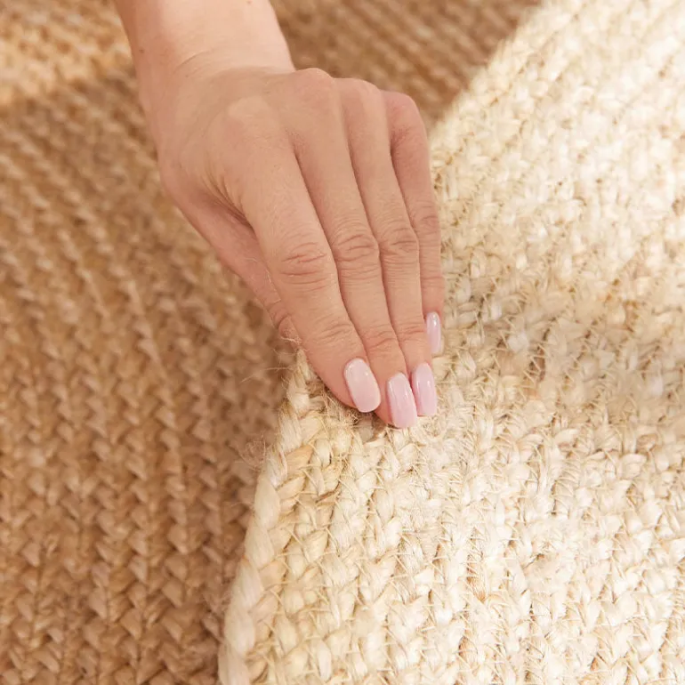 Jute Vloerkleed Looma Rond - Crème
