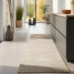 Jute Wol Katoen Vloerkleed - Beige