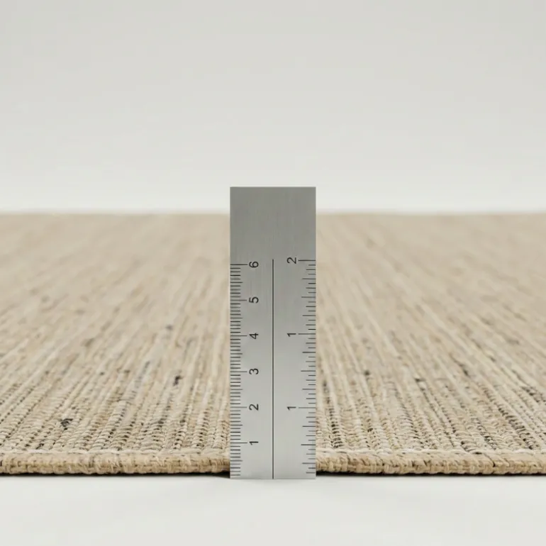 Jute Wol Katoen Vloerkleed - Beige