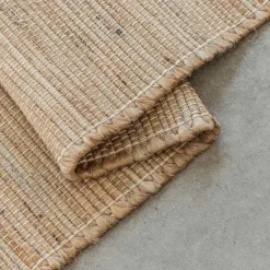 Jute Wol Katoen Vloerkleed - Beige
