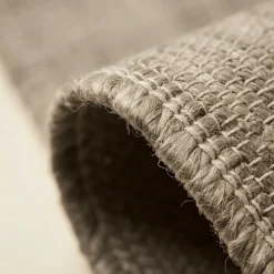 Jute Wol Katoen Vloerkleed - Grijs / Bruin