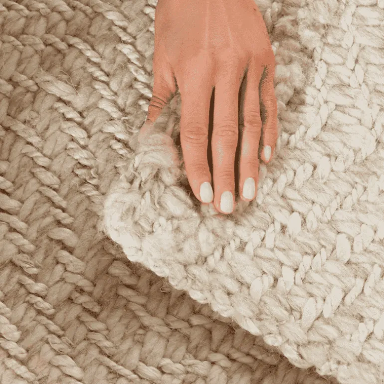 Jute Wol Vloerkleed - Naturel