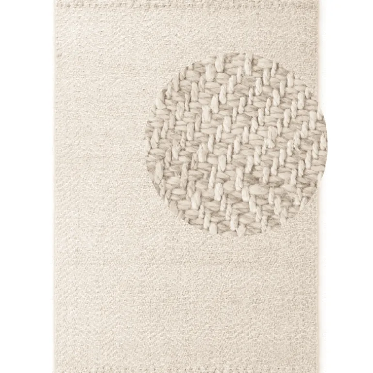 Jute Wol Vloerkleed - Naturel