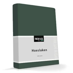 Kinder hoeslaken - Katoen - Groen