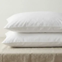 Kussenslopen Percale Katoen - 2-PACK - Wit