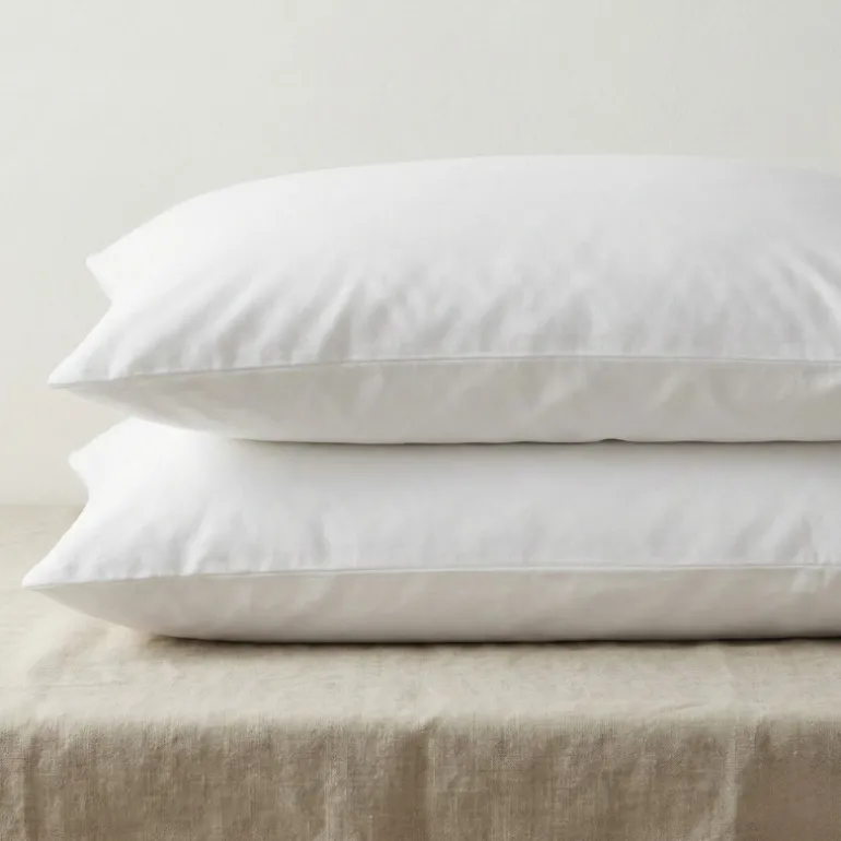 Kussenslopen Percale Katoen - 2-PACK - Wit