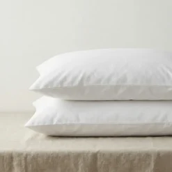 Kussenslopen Percale Katoen - 2-PACK - Wit