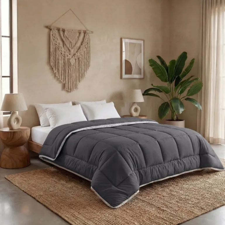Lazy Dekbed Zonder Overtrek - 3D Air - Antraciet