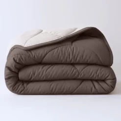 Lazy Dekbed Zonder Overtrek - Double Face - Bruin/Off White