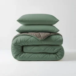 Lazy Dekbed Zonder Overtrek - Groen/Kaki