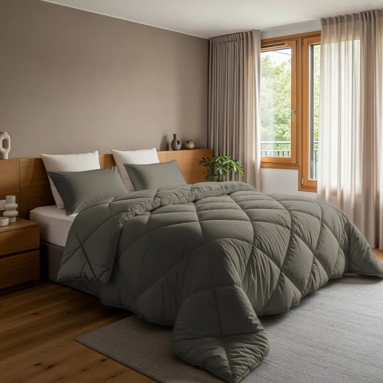 Lazy Dekbed Zonder Overtrek - Kaki