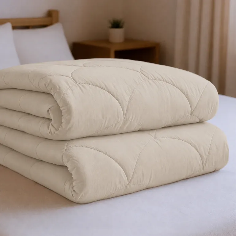 Lazy Dekbed Zonder Overtrek - Licht Taupe