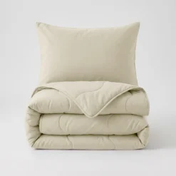 Lazy Dekbed Zonder Overtrek met Instopstrook - Katoen - Beige