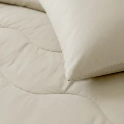 Lazy Dekbed Zonder Overtrek met Instopstrook - Katoen - Beige