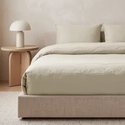 Lazy Dekbed Zonder Overtrek met Instopstrook - Katoen - Beige