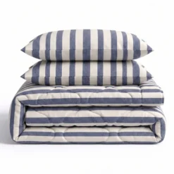 Lazy Dekbed Zonder Overtrek met Instopstrook - Katoen - Royal Stripe