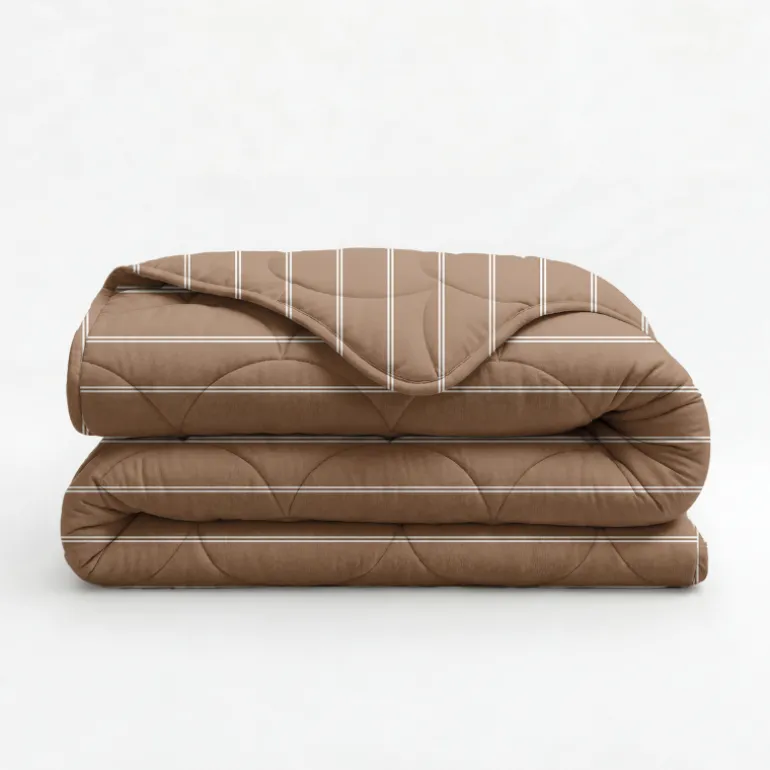 Lazy Dekbed Zonder Overtrek Poplin - Taupe