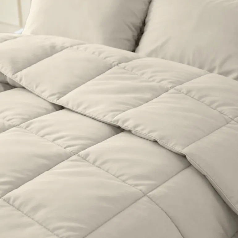 Lazy Dekbed Zonder Overtrek - Percale Katoen - Beige
