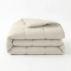 Lazy Dekbed Zonder Overtrek - Percale Katoen - Beige