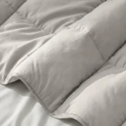 Lazy Dekbed Zonder Overtrek - Percale Katoen - Taupe/Grijs