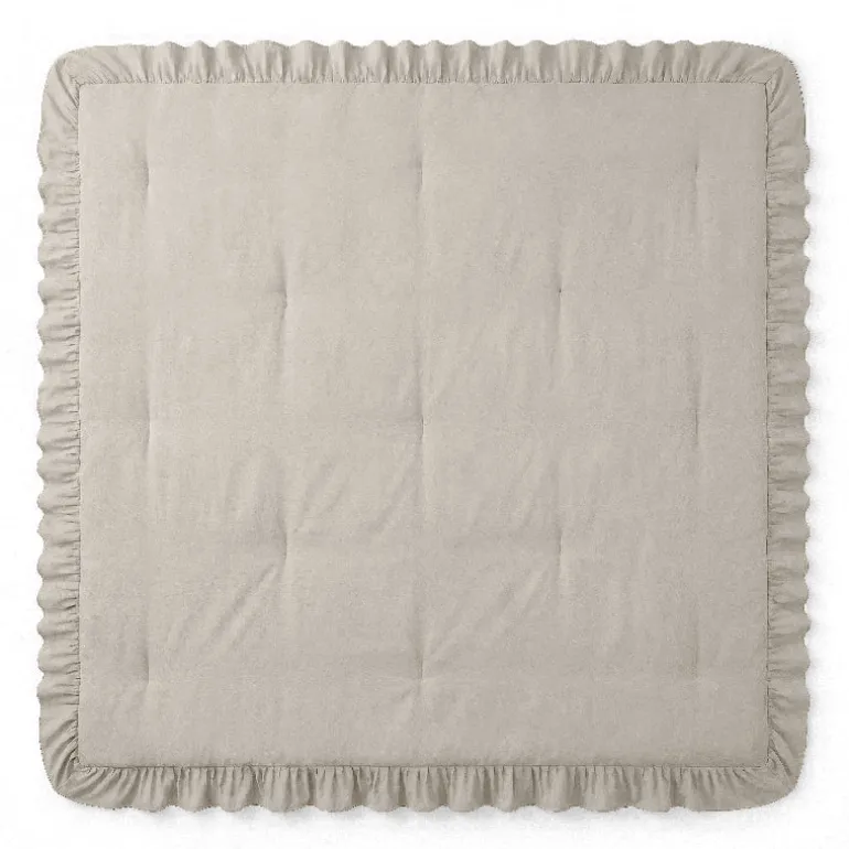 Lazy Dekbed Zonder Overtrek Ruffles - Taupe/Grijs