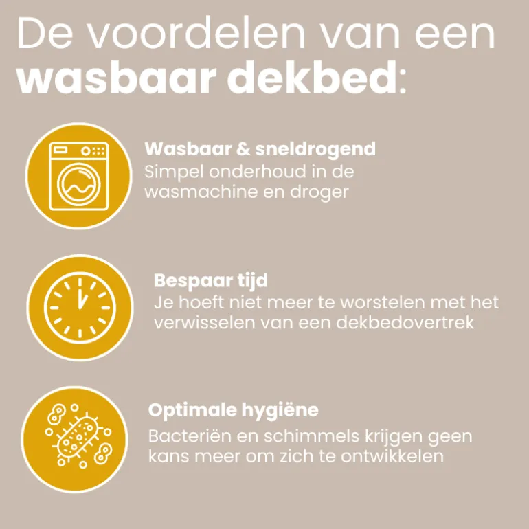 Lazy Dekbed Zonder Overtrek Ruffles - Taupe/Grijs