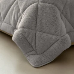 Lazy Dekbed Zonder Overtrek - Teddy Fur - Grijs