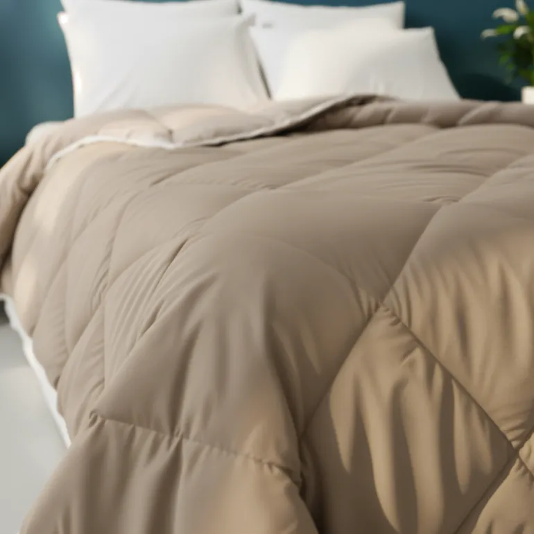 Lazy Dekbed Zonder Overtrek - Taupe