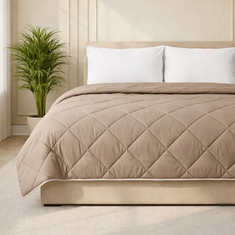 Lazy Dekbed Zonder Overtrek - Taupe