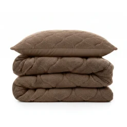 Lazy Dekbed Zonder Overtrek - Teddy - Taupe/Bruin