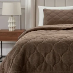 Lazy Dekbed Zonder Overtrek - Teddy - Taupe/Bruin