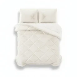 Lazy Dekbed Zonder Overtrek - Teddy Fur - Beige