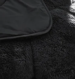 Lazy Dekbed Zonder Overtrek - Teddy - Zwart