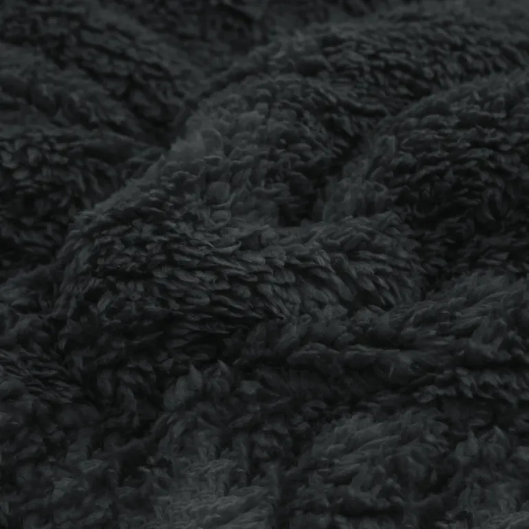 Lazy Dekbed Zonder Overtrek - Teddy - Zwart