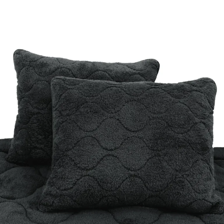 Lazy Dekbed Zonder Overtrek - Teddy - Zwart